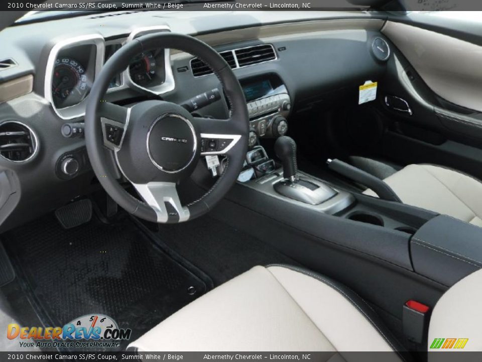 2010 Chevrolet Camaro SS/RS Coupe Summit White / Beige Photo #23