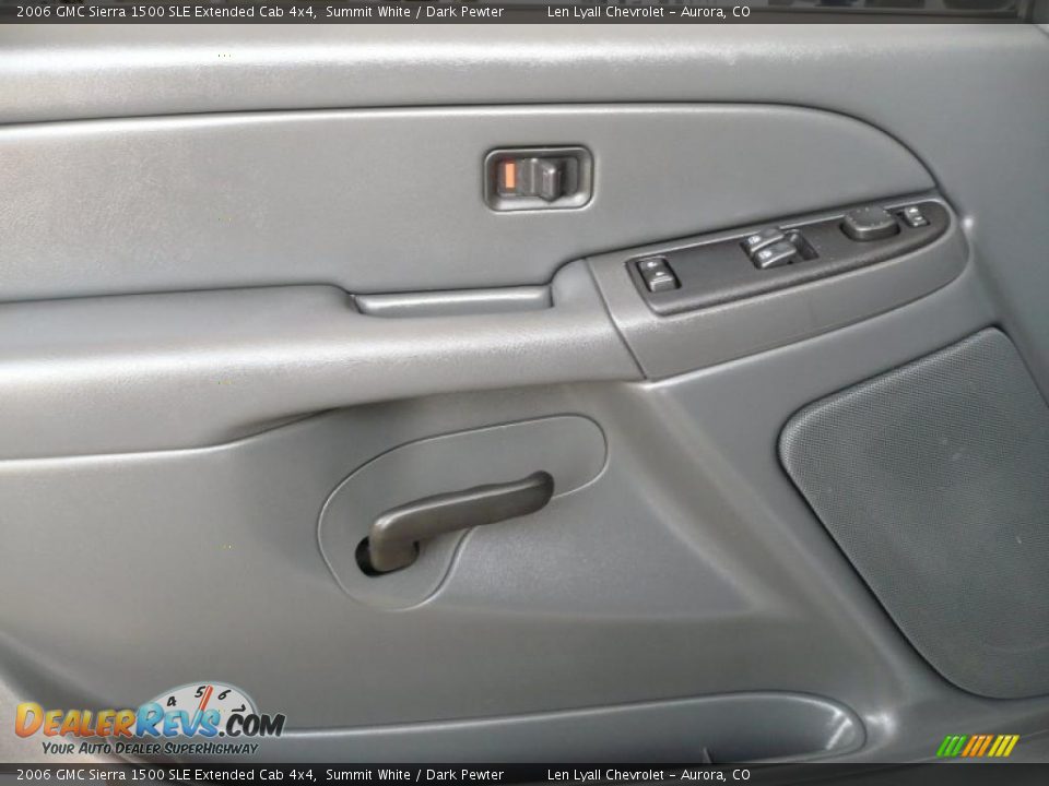 2006 GMC Sierra 1500 SLE Extended Cab 4x4 Summit White / Dark Pewter Photo #7