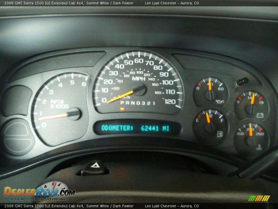 2006 GMC Sierra 1500 SLE Extended Cab 4x4 Summit White / Dark Pewter Photo #28