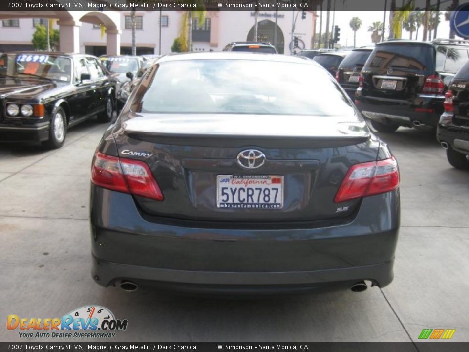 2007 Toyota Camry SE V6 Magnetic Gray Metallic / Dark Charcoal Photo #4