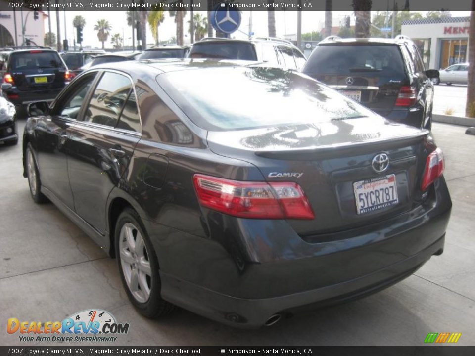 2007 Toyota Camry SE V6 Magnetic Gray Metallic / Dark Charcoal Photo #5