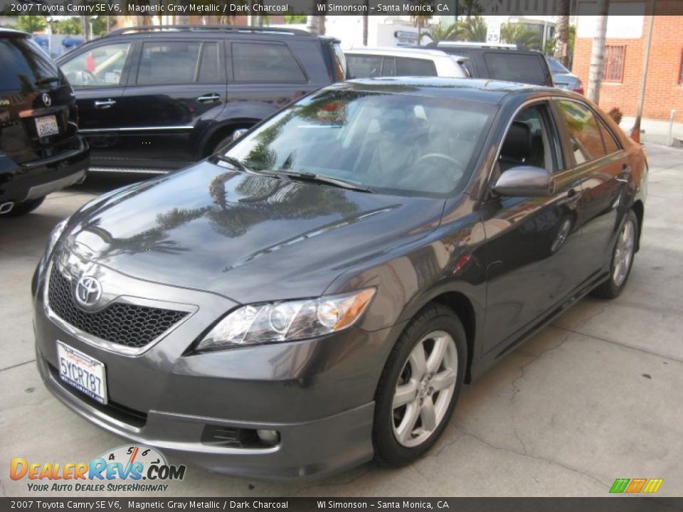 2007 Toyota Camry SE V6 Magnetic Gray Metallic / Dark Charcoal Photo #6