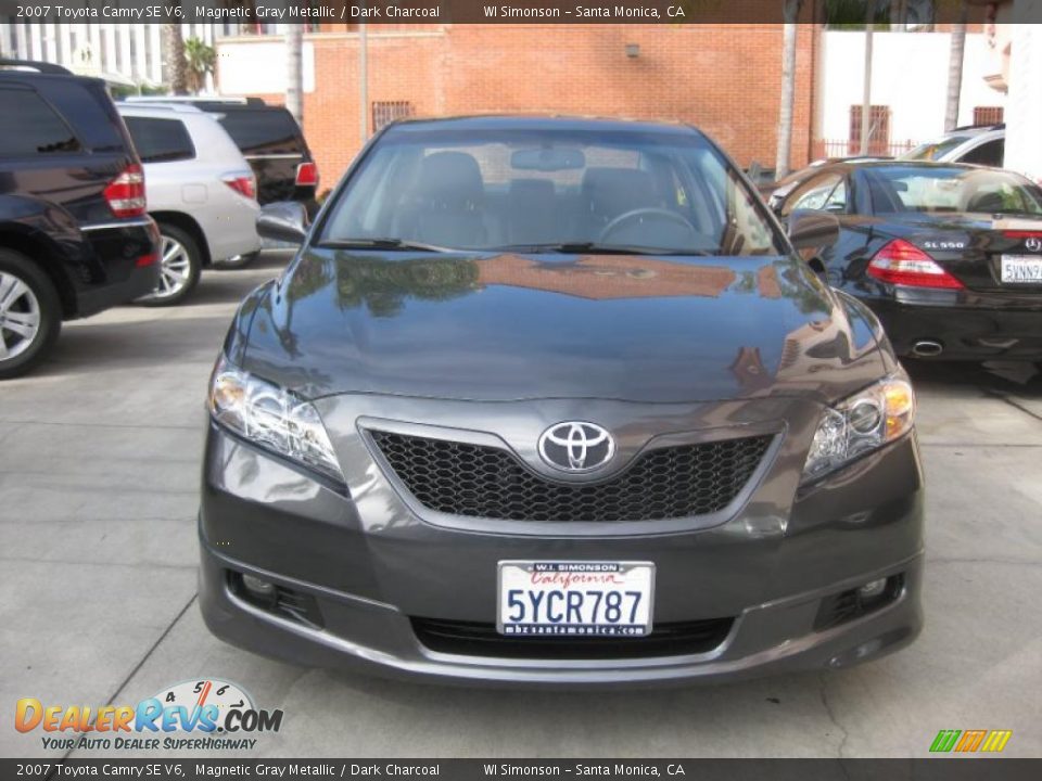 2007 Toyota Camry SE V6 Magnetic Gray Metallic / Dark Charcoal Photo #7