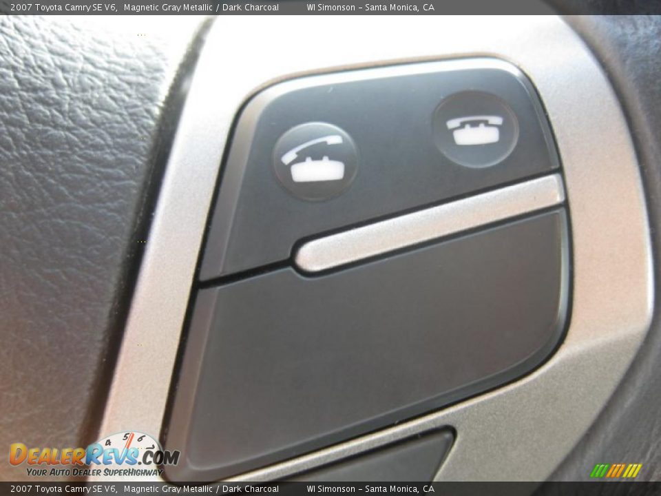 2007 Toyota Camry SE V6 Magnetic Gray Metallic / Dark Charcoal Photo #17