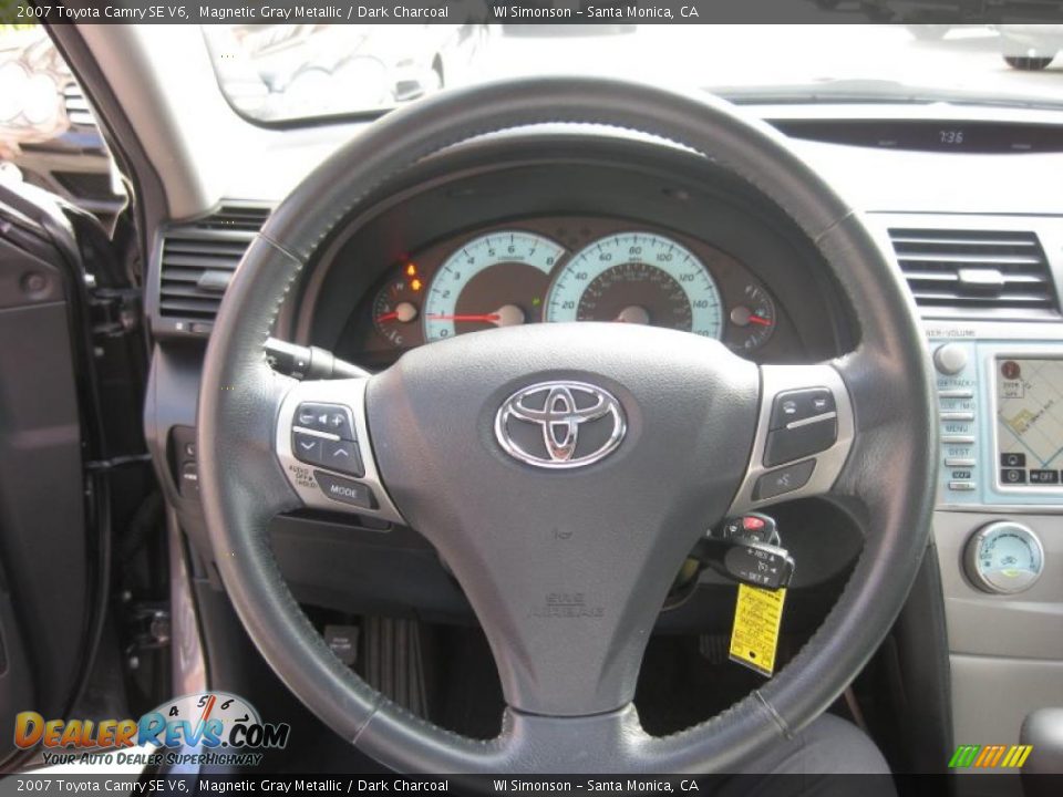 2007 Toyota Camry SE V6 Magnetic Gray Metallic / Dark Charcoal Photo #20