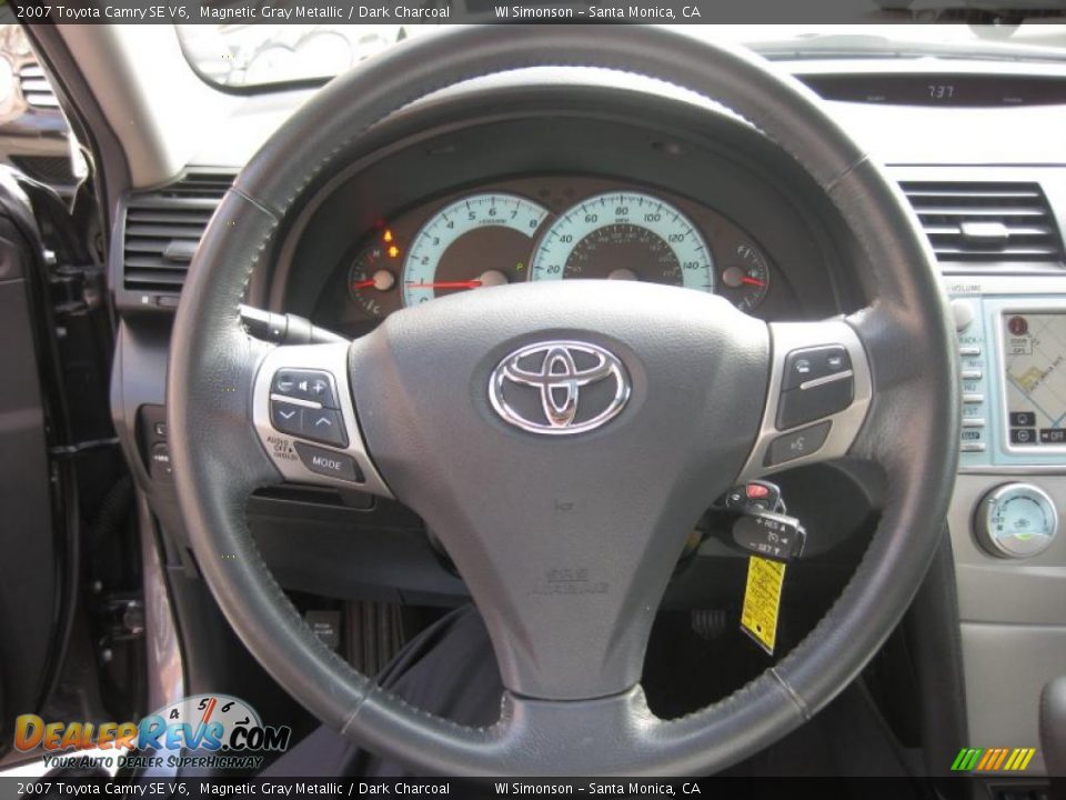 2007 Toyota Camry SE V6 Magnetic Gray Metallic / Dark Charcoal Photo #25