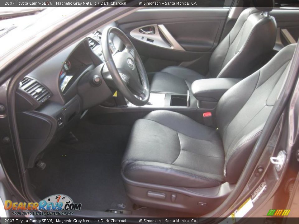 2007 Toyota Camry SE V6 Magnetic Gray Metallic / Dark Charcoal Photo #27