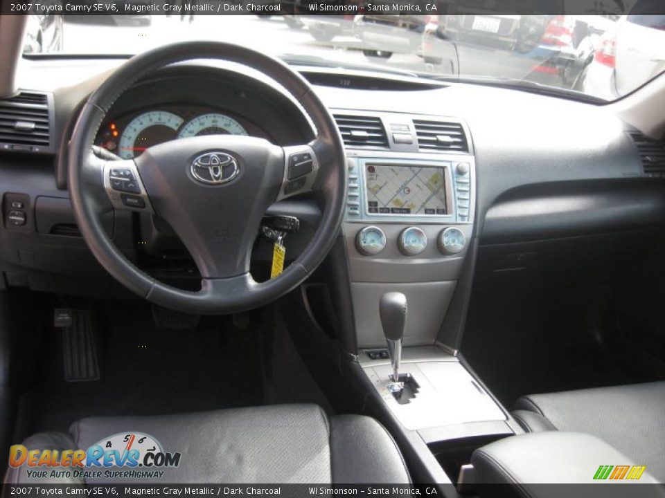 2007 Toyota Camry SE V6 Magnetic Gray Metallic / Dark Charcoal Photo #30
