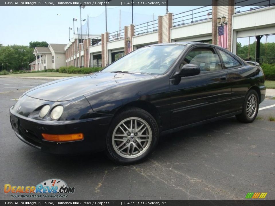 1999 Acura Integra LS Coupe Flamenco Black Pearl / Graphite Photo #1