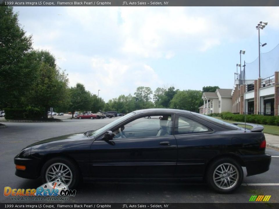 1999 Acura Integra LS Coupe Flamenco Black Pearl / Graphite Photo #3