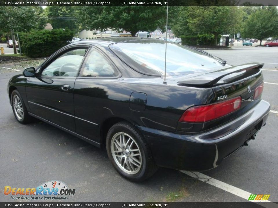 1999 Acura Integra LS Coupe Flamenco Black Pearl / Graphite Photo #4