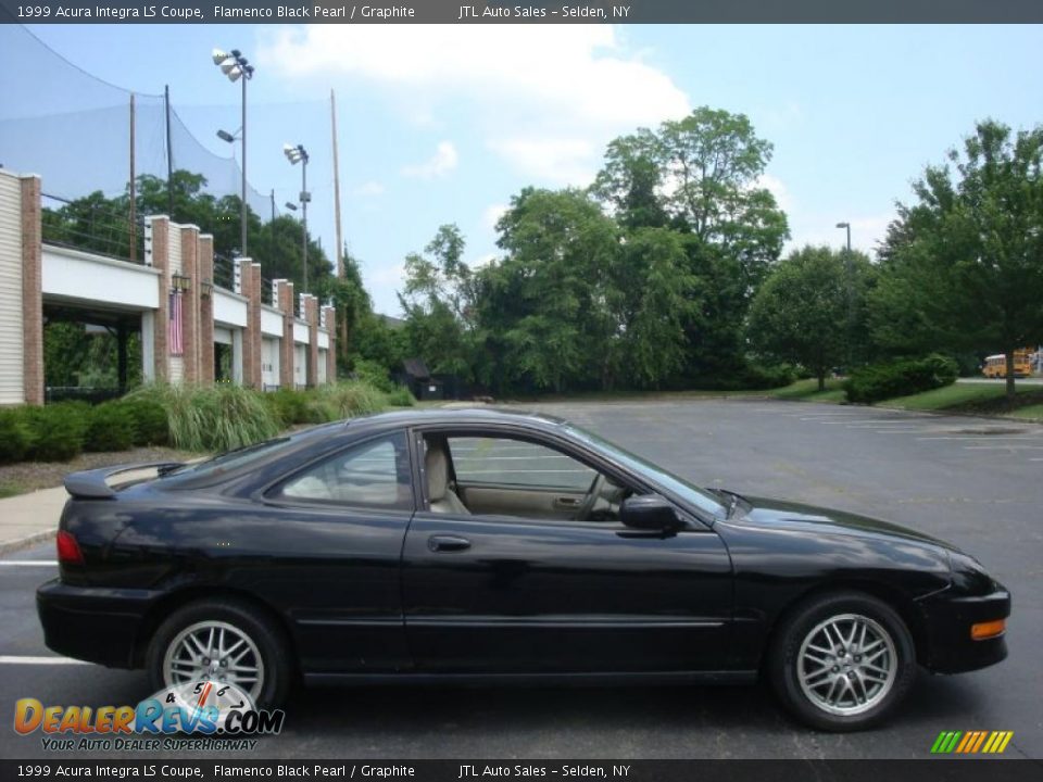 1999 Acura Integra LS Coupe Flamenco Black Pearl / Graphite Photo #7