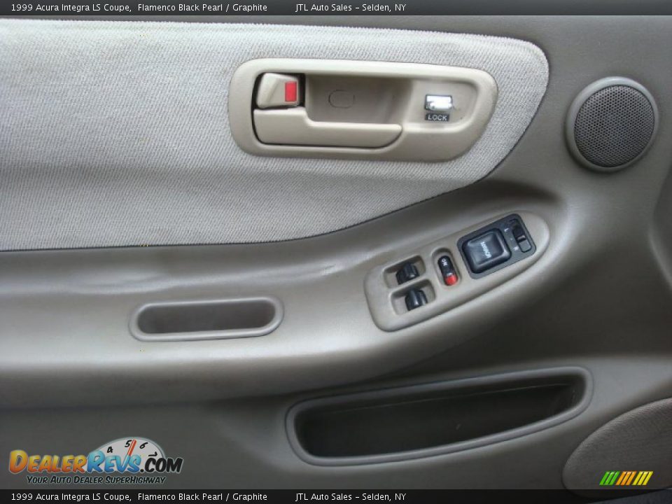 1999 Acura Integra LS Coupe Flamenco Black Pearl / Graphite Photo #9