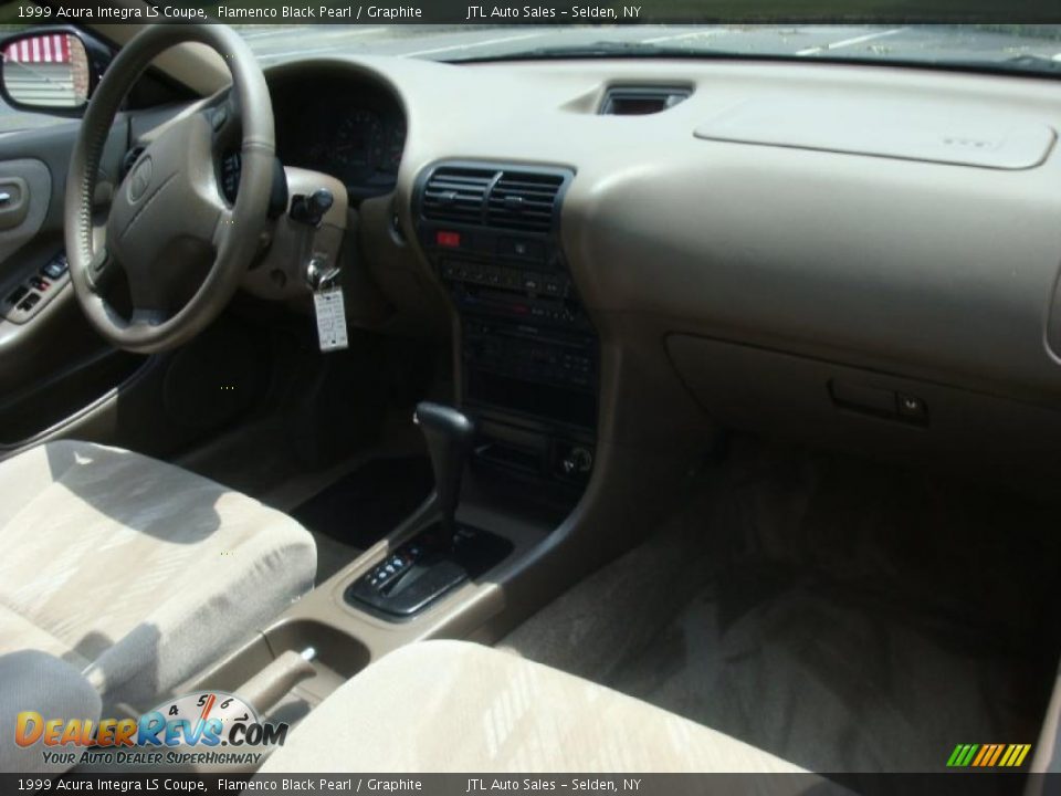 1999 Acura Integra LS Coupe Flamenco Black Pearl / Graphite Photo #13
