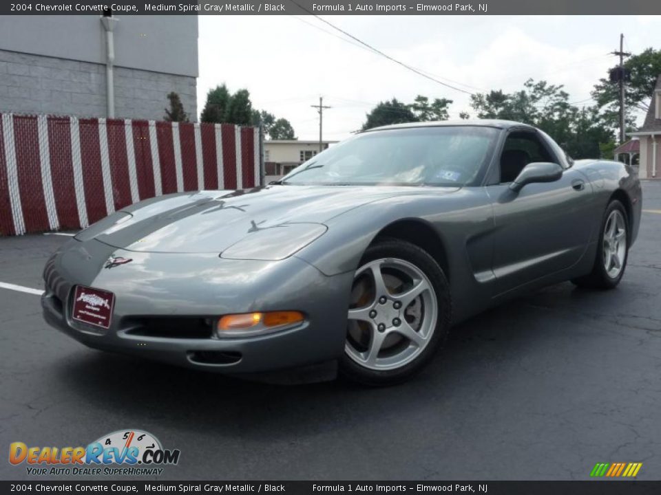 2004 Chevrolet Corvette Coupe Medium Spiral Gray Metallic / Black Photo #1