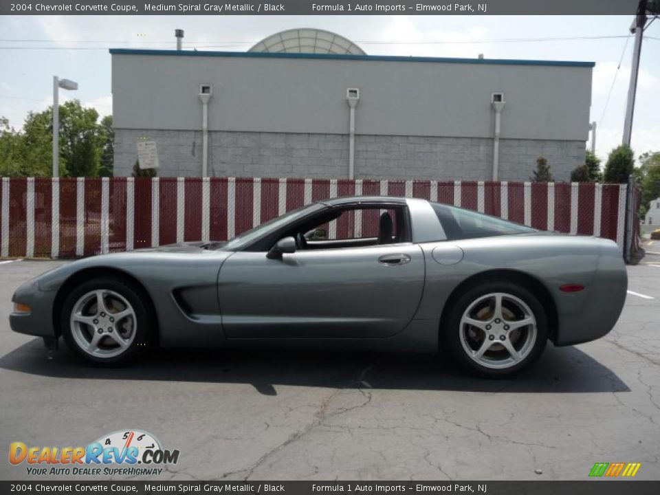 2004 Chevrolet Corvette Coupe Medium Spiral Gray Metallic / Black Photo #10