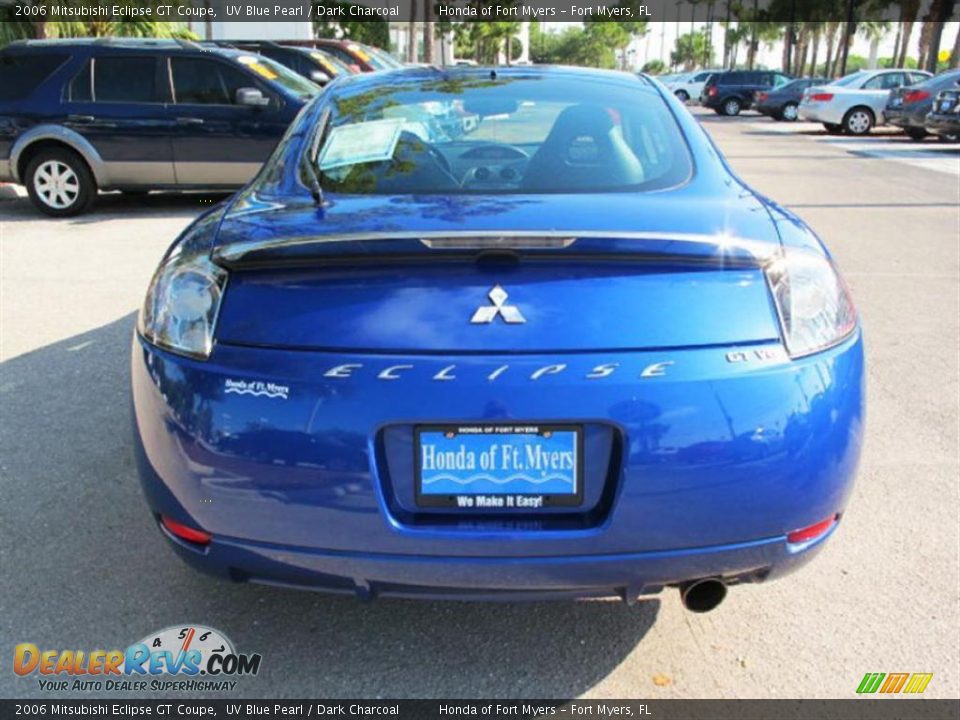 2006 Mitsubishi Eclipse GT Coupe UV Blue Pearl / Dark Charcoal Photo #6
