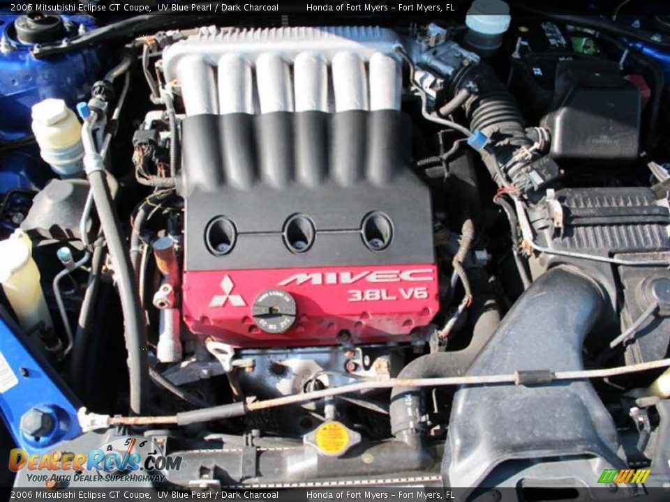 2006 Mitsubishi Eclipse GT Coupe UV Blue Pearl / Dark Charcoal Photo #11