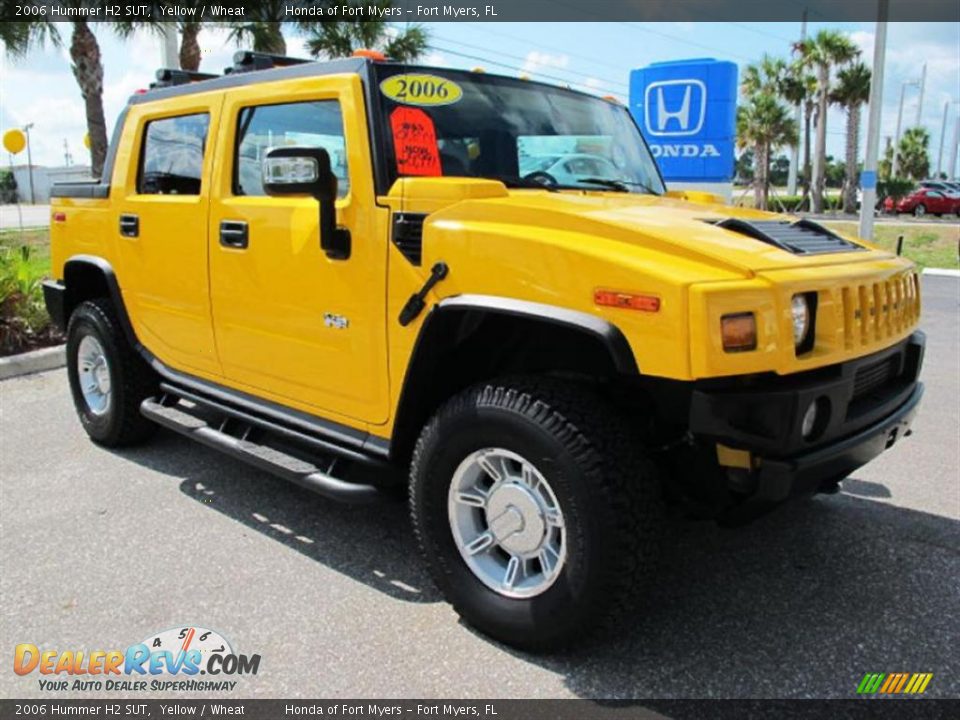 2006 Hummer H2 SUT Yellow / Wheat Photo #1