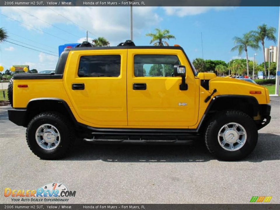 2006 Hummer H2 SUT Yellow / Wheat Photo #2