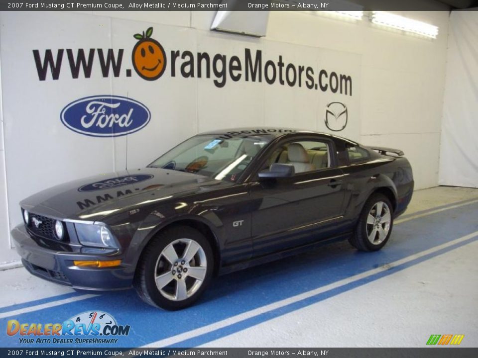2007 Ford Mustang GT Premium Coupe Alloy Metallic / Medium Parchment Photo #1