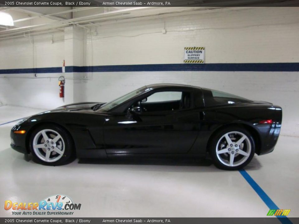 2005 Chevrolet Corvette Coupe Black / Ebony Photo #9