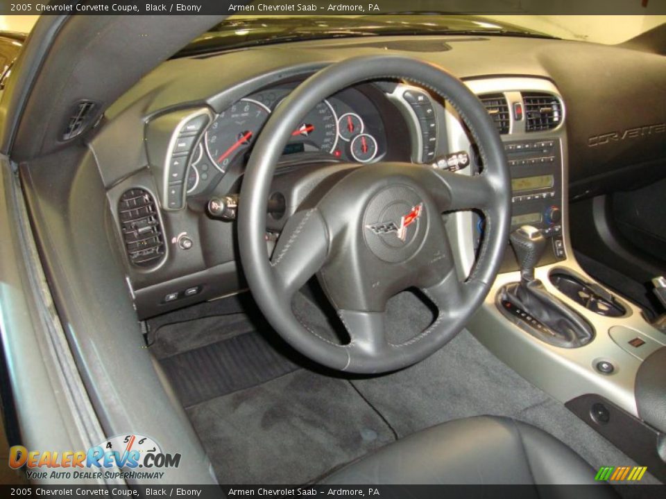 2005 Chevrolet Corvette Coupe Black / Ebony Photo #10