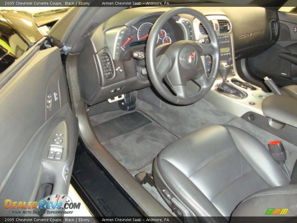 2005 Chevrolet Corvette Coupe Black / Ebony Photo #11