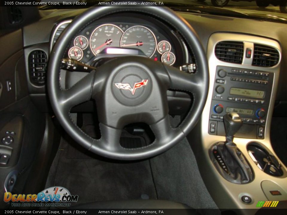 2005 Chevrolet Corvette Coupe Black / Ebony Photo #22