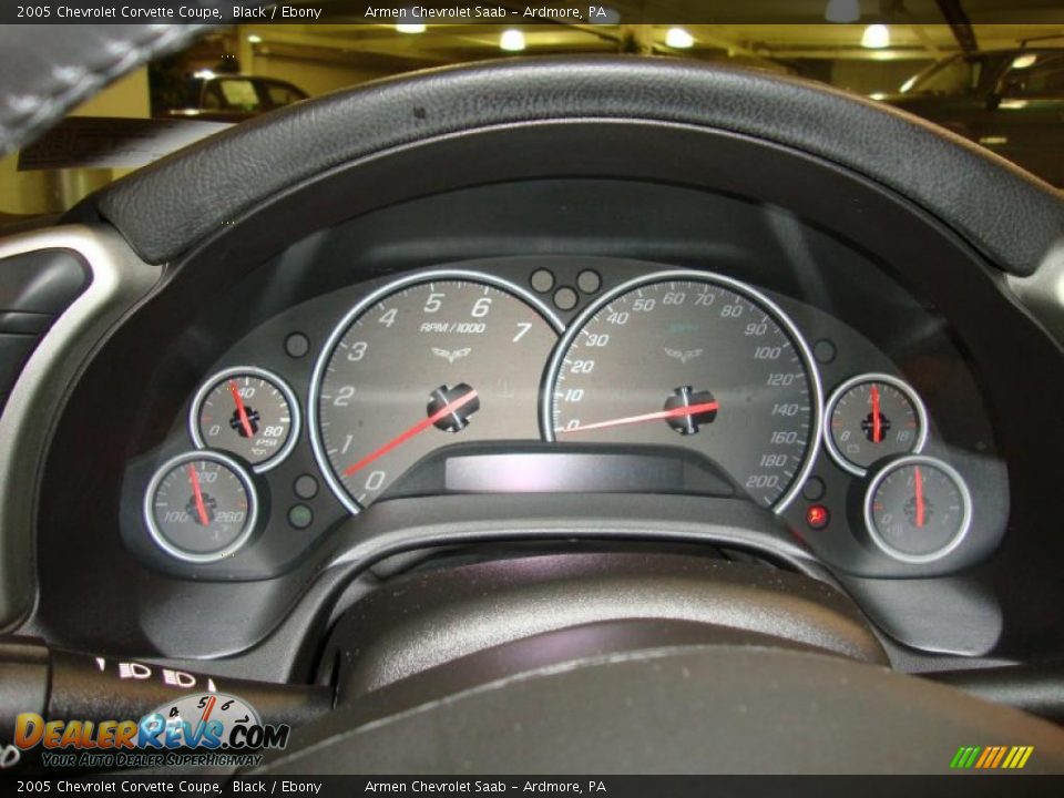 2005 Chevrolet Corvette Coupe Black / Ebony Photo #30