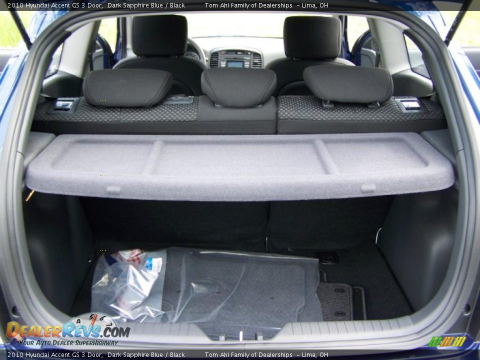 2010 Hyundai Accent GS 3 Door Dark Sapphire Blue / Black Photo #9