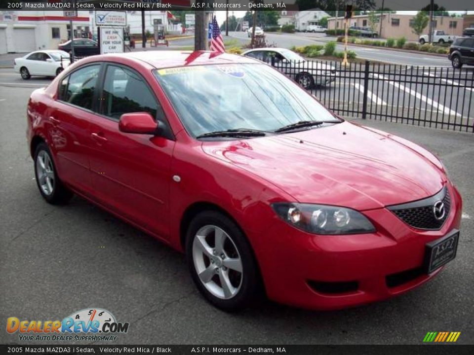 2005 Mazda MAZDA3 i Sedan Velocity Red Mica / Black Photo #6