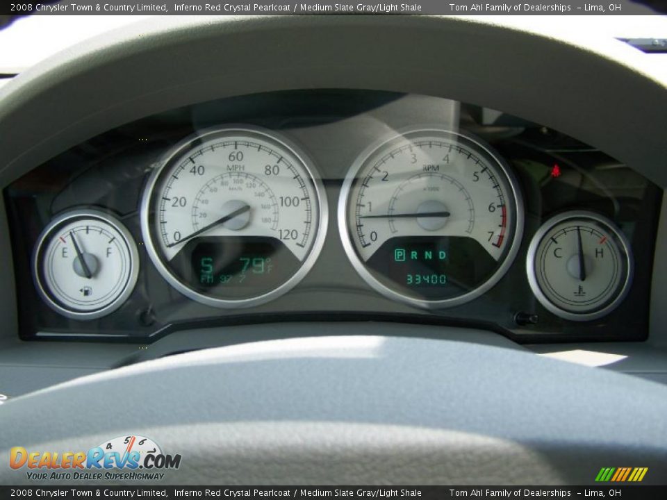 2008 Chrysler Town & Country Limited Inferno Red Crystal Pearlcoat / Medium Slate Gray/Light Shale Photo #21