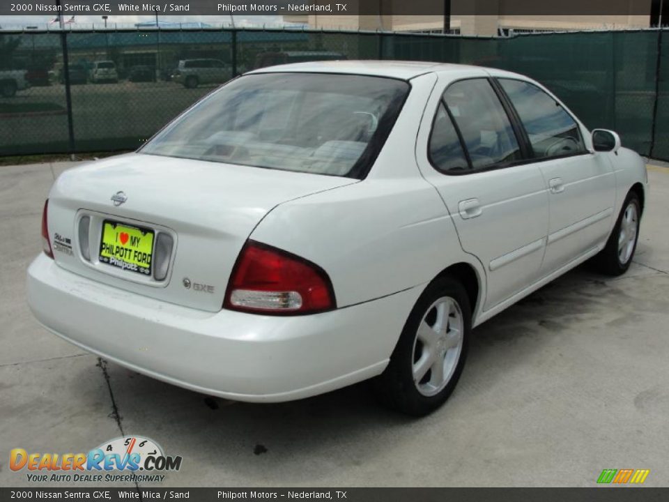 2000 Nissan Sentra GXE White Mica / Sand Photo #3