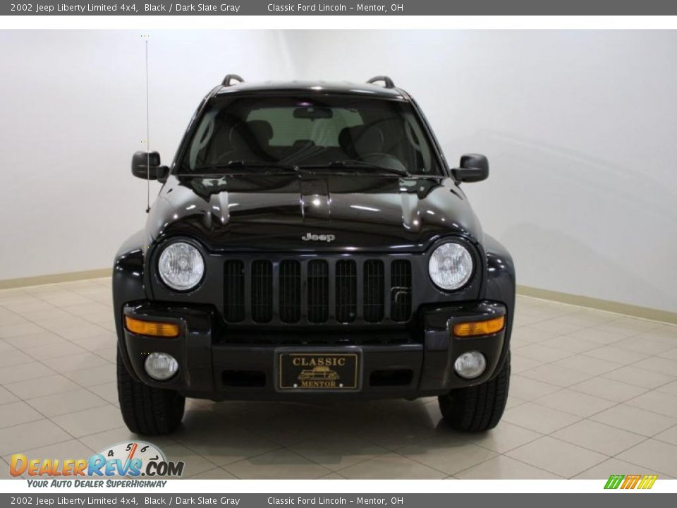 2002 Jeep Liberty Limited 4x4 Black / Dark Slate Gray Photo #2