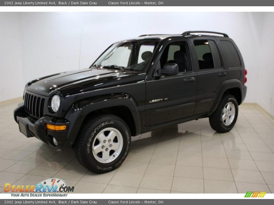 2002 Jeep Liberty Limited 4x4 Black / Dark Slate Gray Photo #3