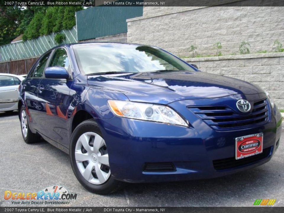 2007 Toyota Camry LE Blue Ribbon Metallic / Ash Photo #1