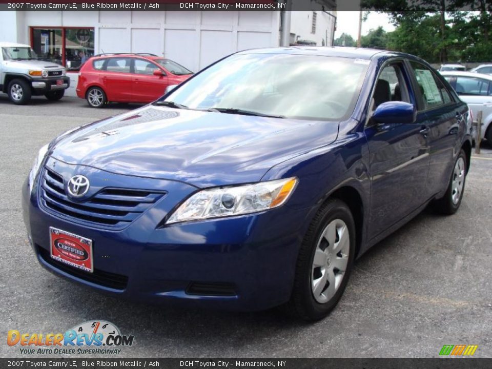 2007 Toyota Camry LE Blue Ribbon Metallic / Ash Photo #3