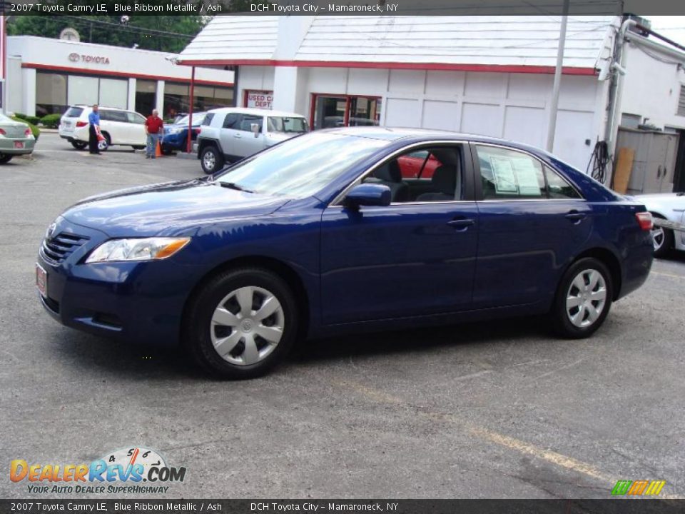 2007 Toyota Camry LE Blue Ribbon Metallic / Ash Photo #4