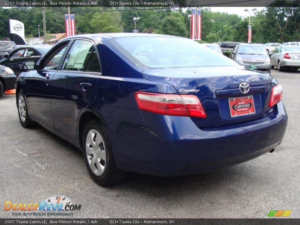 2007 Toyota Camry LE Blue Ribbon Metallic / Ash Photo #5