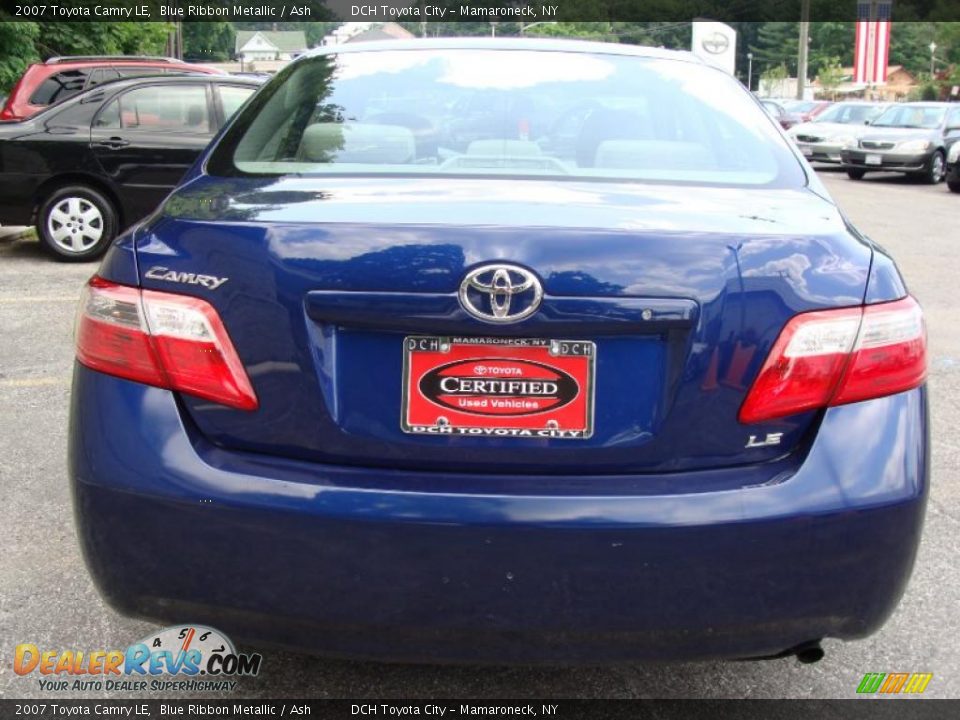 2007 Toyota Camry LE Blue Ribbon Metallic / Ash Photo #6