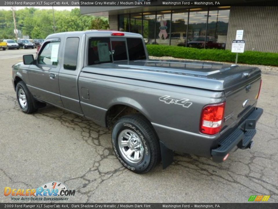 2009 Ford Ranger XLT SuperCab 4x4 Dark Shadow Grey Metallic / Medium Dark Flint Photo #2