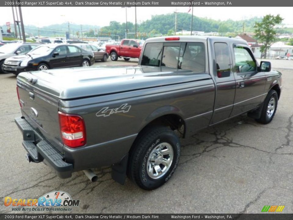 2009 Ford Ranger XLT SuperCab 4x4 Dark Shadow Grey Metallic / Medium Dark Flint Photo #4