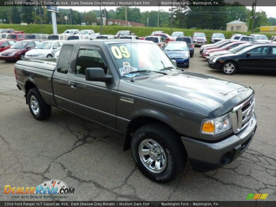 2009 Ford Ranger XLT SuperCab 4x4 Dark Shadow Grey Metallic / Medium Dark Flint Photo #6