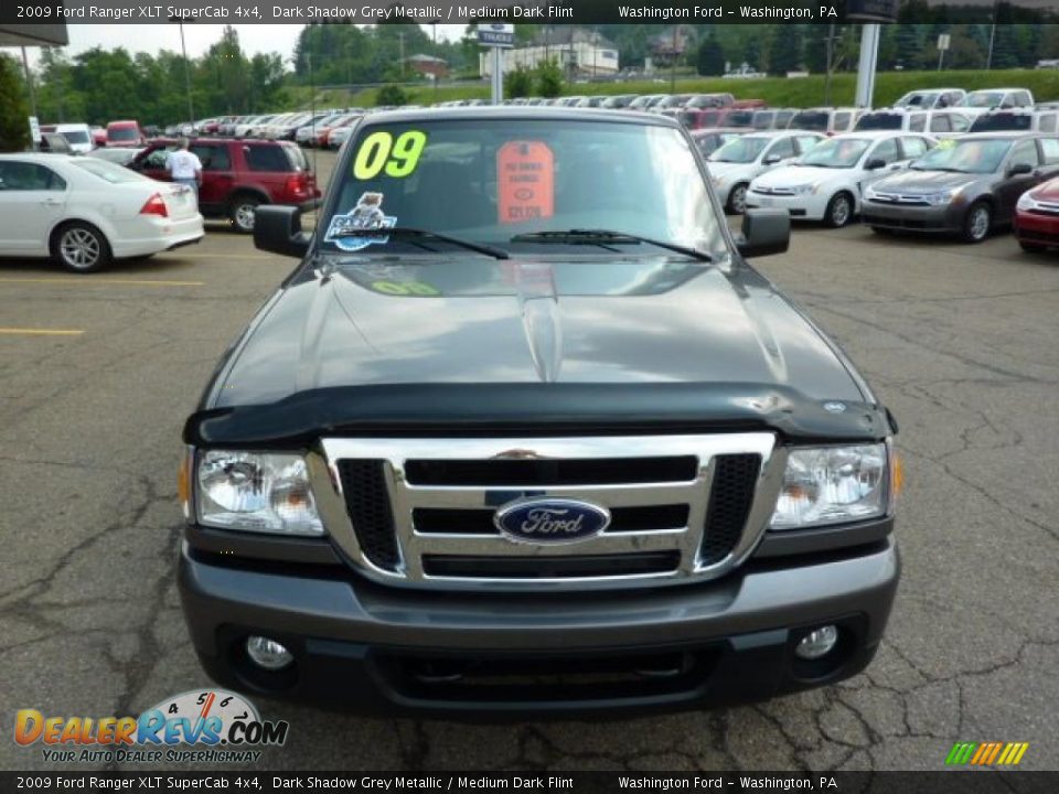 2009 Ford Ranger XLT SuperCab 4x4 Dark Shadow Grey Metallic / Medium Dark Flint Photo #7