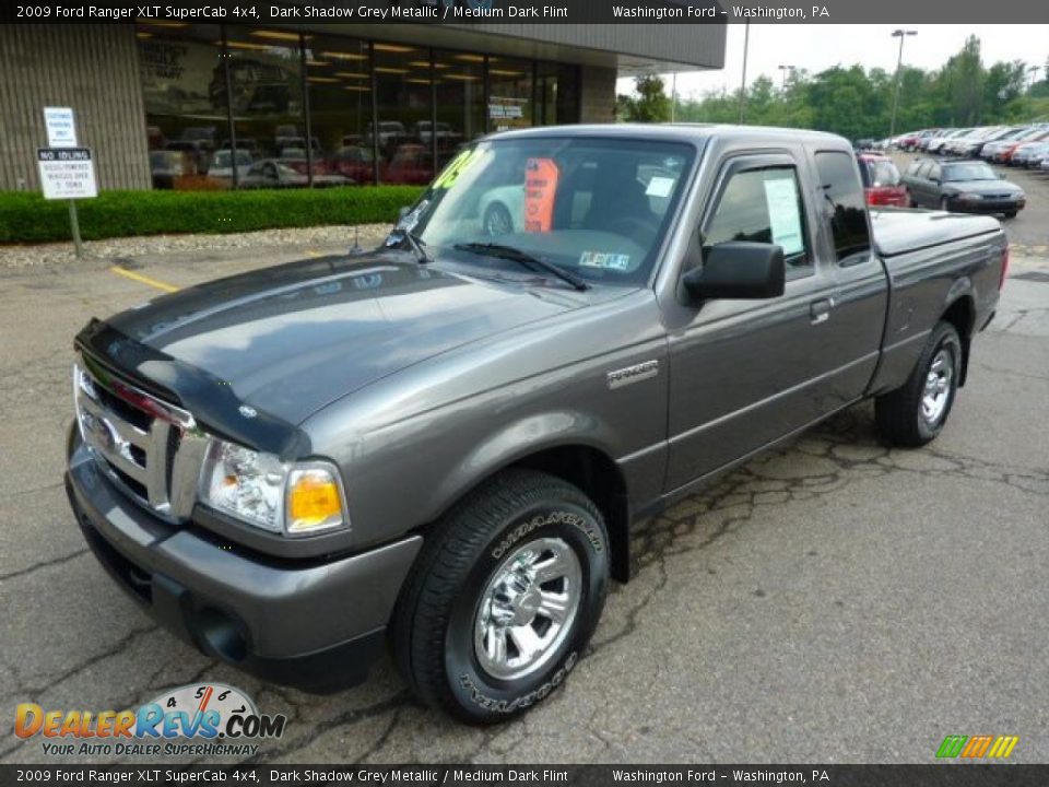 2009 Ford Ranger XLT SuperCab 4x4 Dark Shadow Grey Metallic / Medium Dark Flint Photo #8
