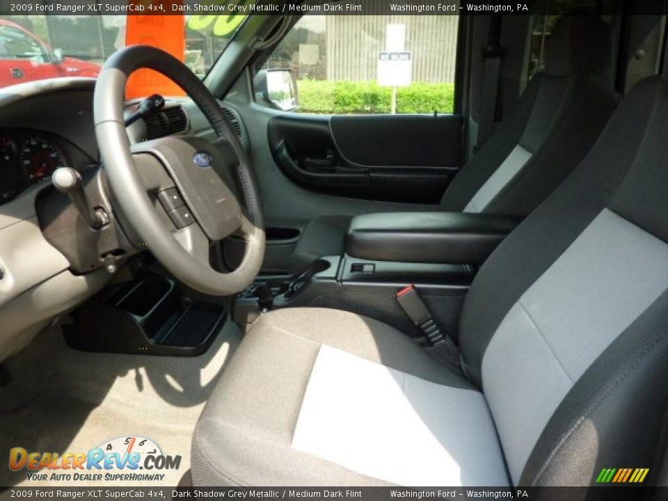 2009 Ford Ranger XLT SuperCab 4x4 Dark Shadow Grey Metallic / Medium Dark Flint Photo #10