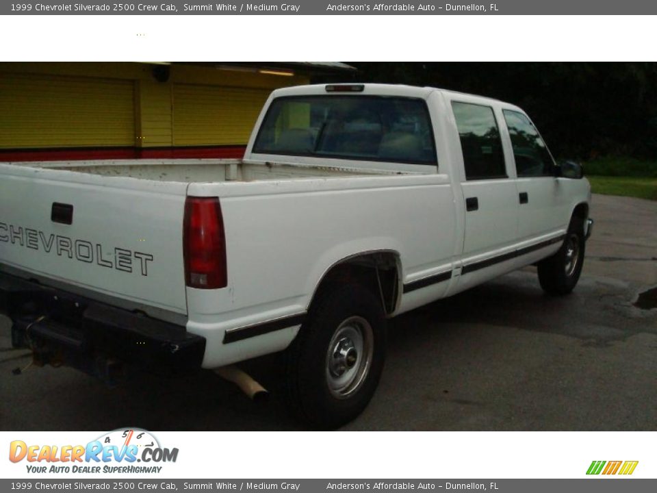 1999 Chevrolet Silverado 2500 Crew Cab Summit White / Medium Gray Photo #3