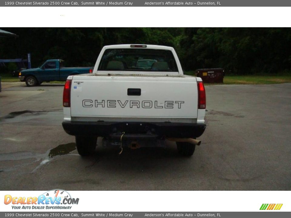 1999 Chevrolet Silverado 2500 Crew Cab Summit White / Medium Gray Photo #4