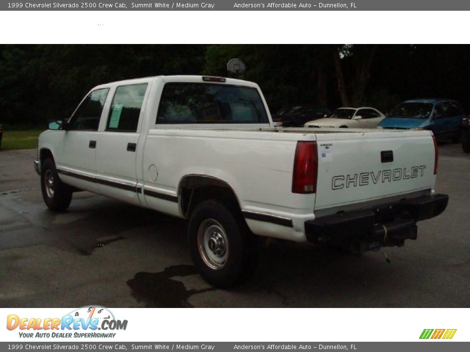 1999 Chevrolet Silverado 2500 Crew Cab Summit White / Medium Gray Photo #5